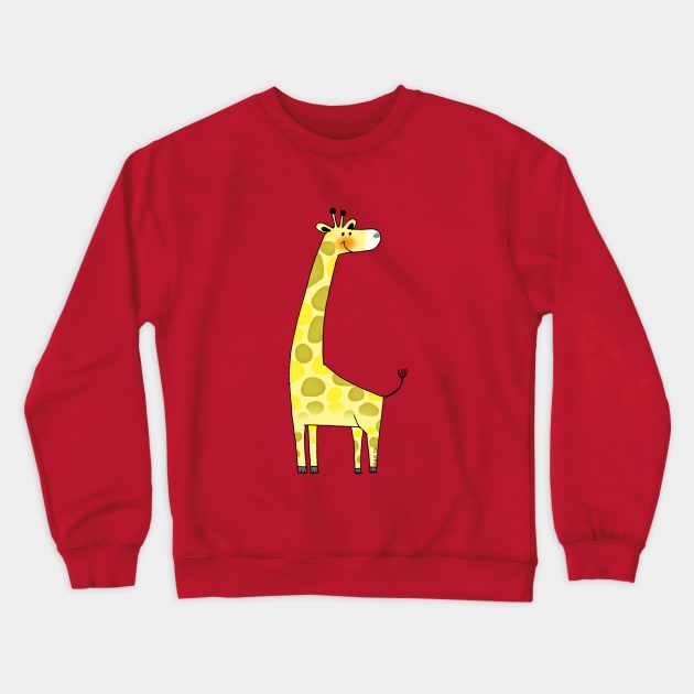 cute giraffe cartoon Crewneck Sweatshirt by cartoonygifts